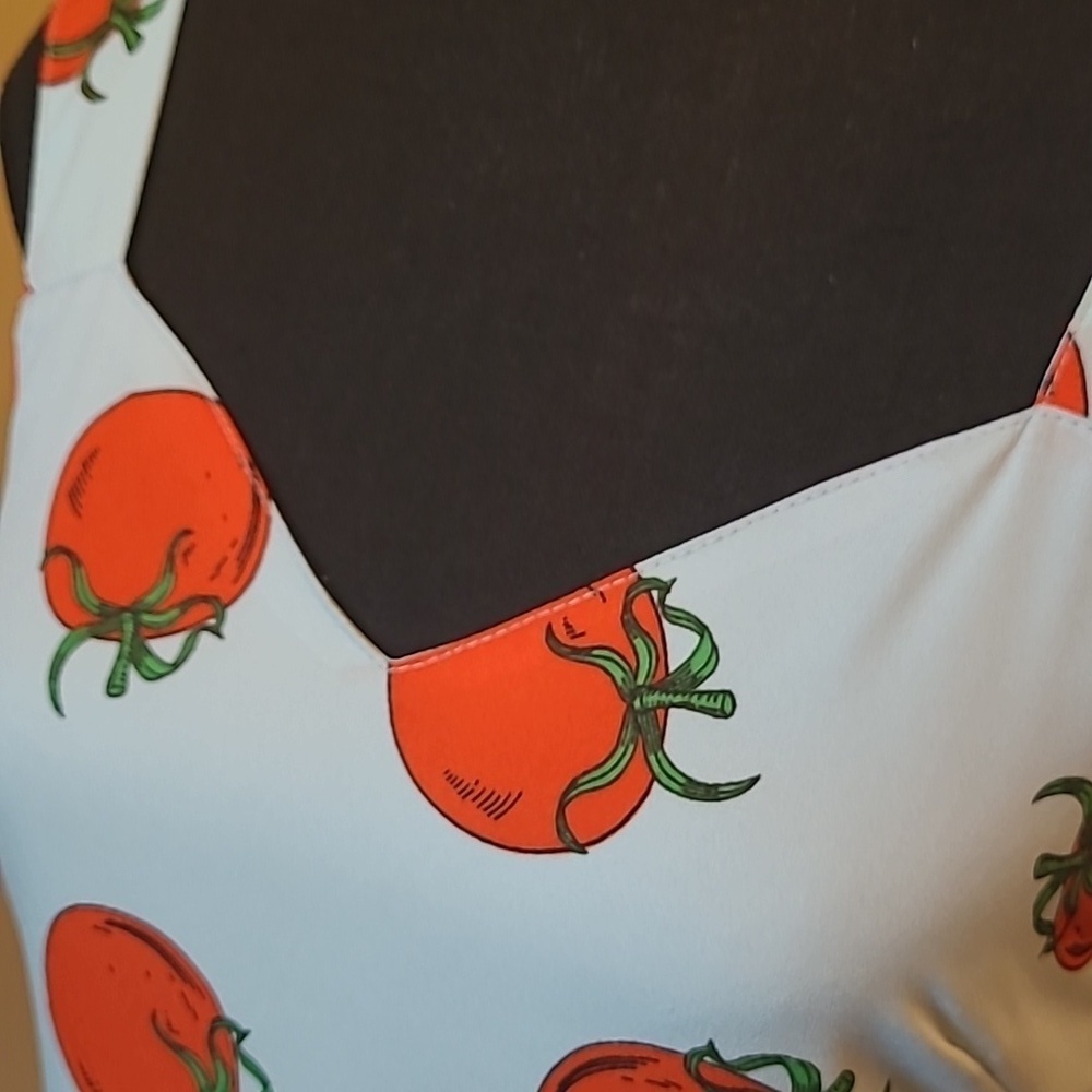 COMPAÑIA FANTASTICA Tomato Collection Lined Sundress, Designed in Spain - Picture 8 of 16